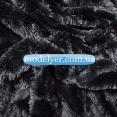 Ткань Мех травка (черный)